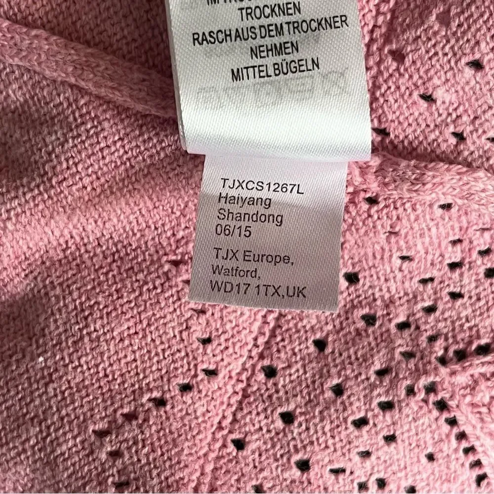 Maggie & Zoe Pink Cable Knit Sweater Dress